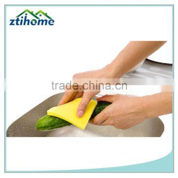 Soft Density Eco-Friendly Coated Sponge for Wipe Off Vegetables and Fruit Peel