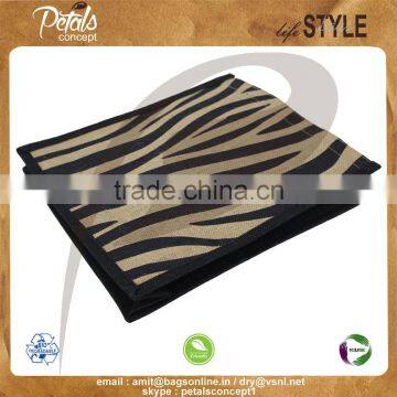 PP Laminated Jute Three Bottle Wine Bag With Padded Rope Handle photo-5