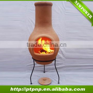 Factory hot sale outdoor clay fire chiminea for home and garden