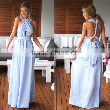 Solid Free Matching Chiffon Chic Maxi Dress