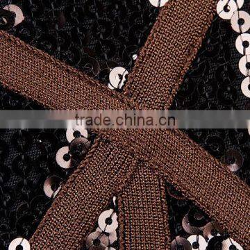 2015 High Quality Round Neck Long Sleeve Knee Length Celebrated Dress With Mesh photo-6