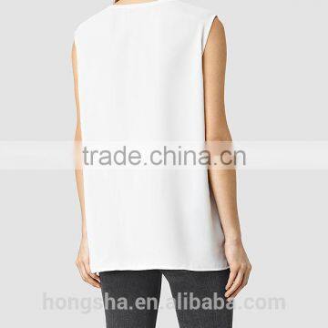 2016 Fashion Lightweight Knot Hemline Sleeveless Tank Top HST8036 photo-3