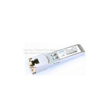 10/100/1000 BASE-T SFP Copper Transceiver  Hot Pluggable 1.25G  Cat-5 UTP Cable, 100m