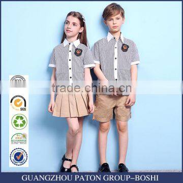 Wholesale Classic Design School Shirt And Khaki Skirt And Short Pants photo-1