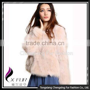 CX-G-A-225B Luxury Winter Patchwork Women Fox Fur Coat photo-4