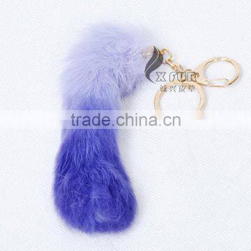 CX-R-39B 2016 Fashion Car Key Chain Genuine Rabbit Fur Keychains photo-2