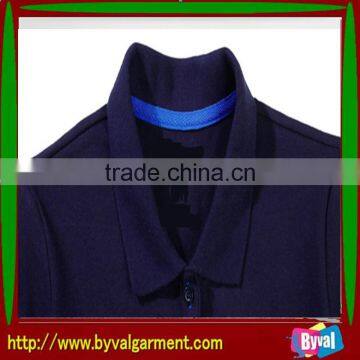 Classic Dark Navy Short Sleeve Polo Neck Shirt With Your Own Logo photo-2