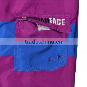 Purple Blue Color Stripe Design Board Shorts for Men photo-5