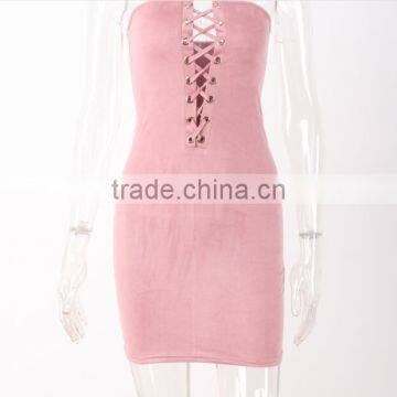 Zm50384b New Style Women Sexy Dress Hot Sale Women Clothing photo-2
