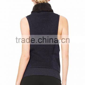 Yoga Frost Winter Vest in Black Heather Gym Singlets