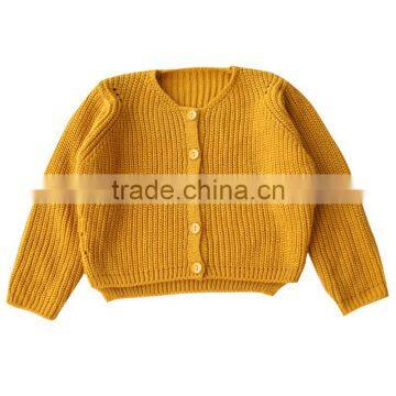 2-8 Years Wholesale 2017 New Autumn Knitted Full Sleeve Solid Girls Sweaters (pick Size Color ) photo-3