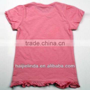 100%Cotton Girls Short Sleeve Children Tshirt photo-4