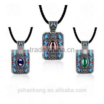 Bohemia Necklace Fashion Chinese Ancient Silver Pendant Wholesale photo-2