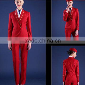 Custom Factory Price Chantilly Outfit Multicolours Stewardess Female Uniforms Wholesale photo-4