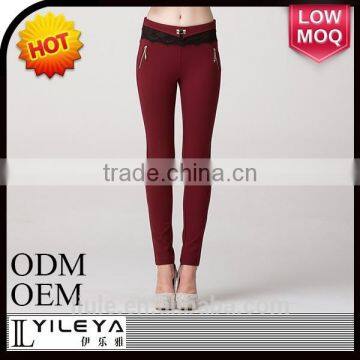 Fashionable Cheap Casual Tight Ladies Stretch Pants photo-2