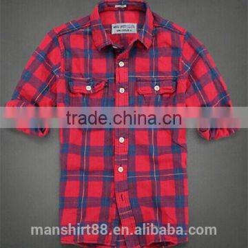 2017 men's new fashion design flannel casual shirt