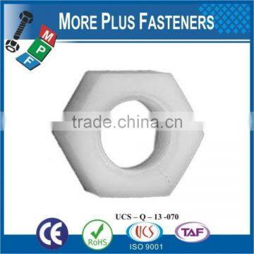 Made in Taiwan Black Nylon Metric Nylon Natural Finish Nylon Plastic Hex Nut photo-5