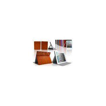 OEM Brown Leather Tablet Case For iPad 3 Protective Case , Frosted Tablet PC Cover