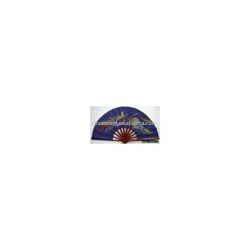 fabric wooden hand fan