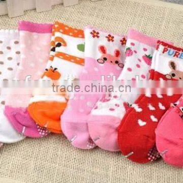 100%cotton Cartoon Anti-slip Children Socks photo-3