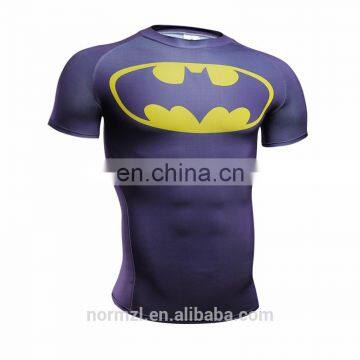 Men Short sleeves sublimation fitness compression wear for sale