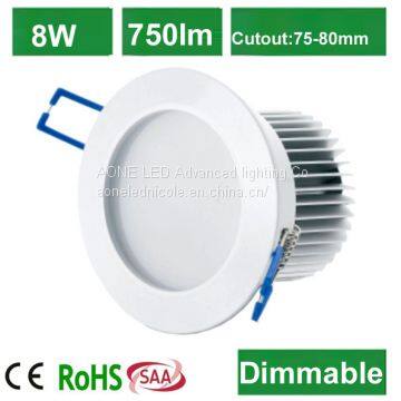 DL33 10W SAA CE Rohs approved LED Flat diffuser downlight ceiling lighting bathroom lighting