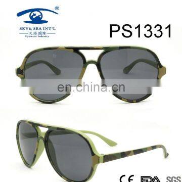 2017 spring hot army green pattern PC kid sunglasses