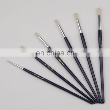 Eco-friendly Short Wooden Handle Artist Bristle Brushes