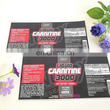 Customized Liquid Label Adhesive Energy Drink Waterproof Sticker With Full Color Printing photo-4