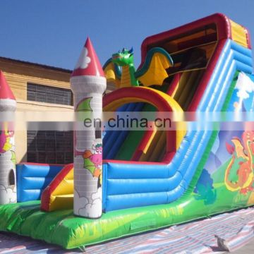 hot sale dinosaur inflatable high slide