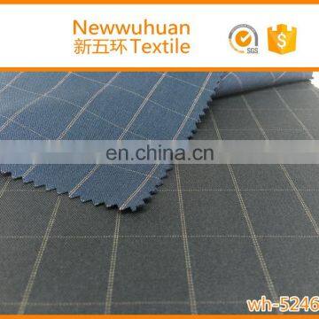 65% polyester 35% viscose dobby design with colored yarns T/R suiting fabric,wh-5246