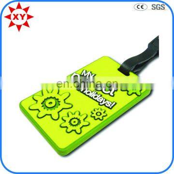 New arrival custom soft pvc luggage tag, custom luggage tag