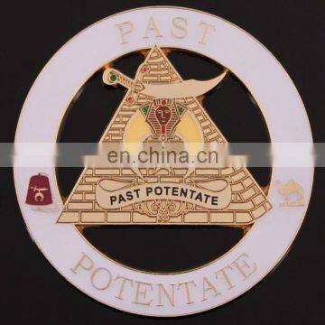 High quality custom masonic car badge with hollows