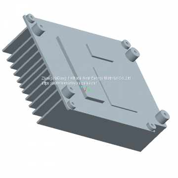 Customized Heat Sink Aluminum Profiles Power Coating For Electromechanical Parts