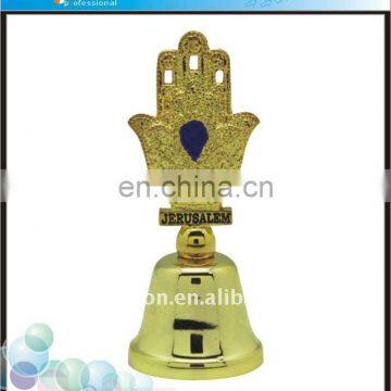 2018 New Product Jerusalem Souvenir Gold Unique Metal Dinner Bell