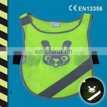 kid reflective mesh vest for CE EN 13356