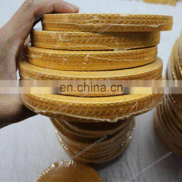 Vestment Gold Braids ribbon lace fabric full lace wig braids Gold Metallic Thread/Mylar Braid/Lace/gold braids