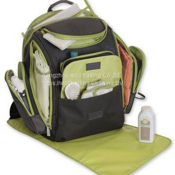 good new waterproof diaper backpack set with changing pad