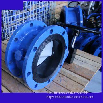 D341XN-10Q Nylon disc epdm sealing flange butterfly valve 400 16inch used Sugar industry