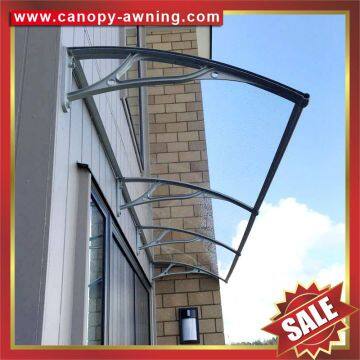 House Door Window Sunshade Rain Aluminium Aluminum Diy pc Polycarbonate Awning Canopy Canopies Shelter Canopies Awnings Cover Shield photo-2