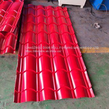 Color Steel Glazed Tile Forming Machine Glazed Tile Roll Forming Machine Metal Sheet Roll Forming Machine photo-3