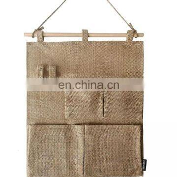 Natural Door Magazine Storage Pockets, Wall Door Closet Hanging Storage Bag Organizer