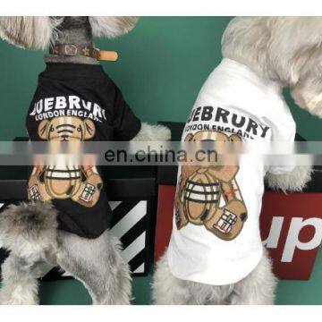 Dog Clothes Summer Thin Style T-shirt Little Bear Short Sleeve Shirt Teddy Dog Schnauzer Corgi Pet Clothes photo-6