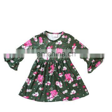 Factory price yiwu children clothes flower girl dress