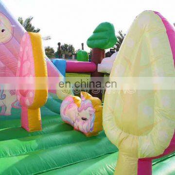 Unicorn Land Inflatable Bouncy Castle Bouncer Kids Children Playground Jumping Castles photo-6