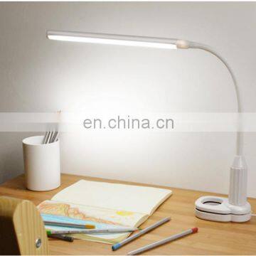 Eye Protection Desk Clip USB Rechargeable Bedside Modern LED Read Table Lamp photo-3