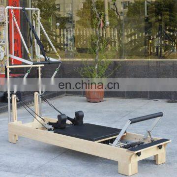 White Maple Wood Reformer Pilates With Tower Used in Pilates Machine Reformer SRP04 photo-2