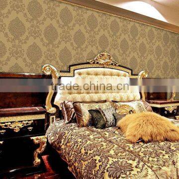 3D Stereoscopic Warm Deep Embossed European Damascus Bedroom Living Room TV Special PVC Background -3d Wall Paper Designer Wal photo-3