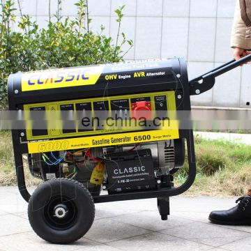 BS7500J(H)  BISON China Taizhou  smooth and clean power easy use long working hour  110v/220v/380v  6.KW inverter generator