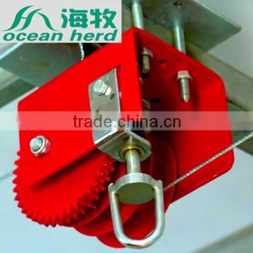 Poultry farm winch, Chicken feeding line winch,Manual winch